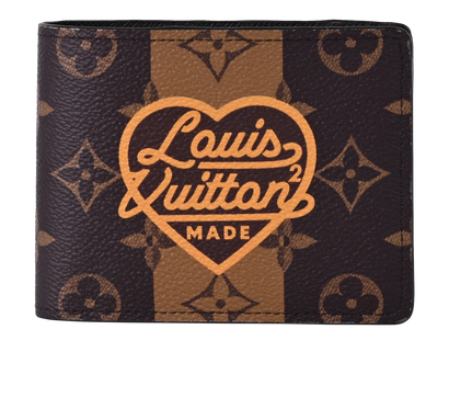 Louis Vuitton x Nigo Stripe Wallet, &pound;495, Accessories, Brown, Canvas, Front view